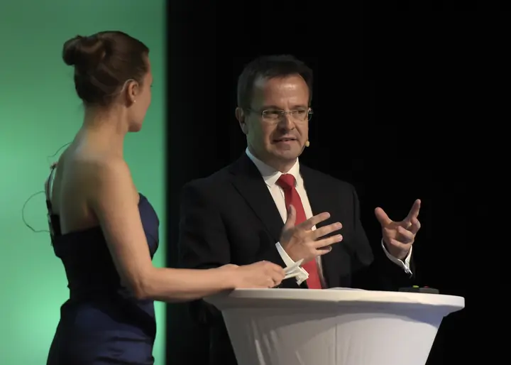 Gespräch auf der Bühne der Benefizgala 2015