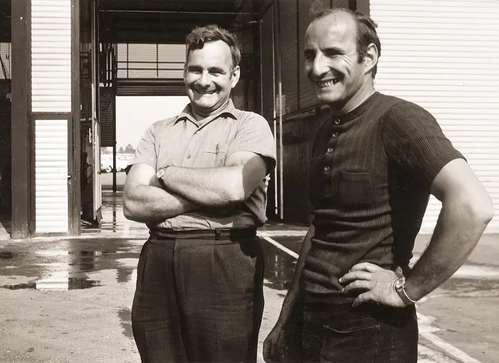 Hans und Rolf Bertschi, historische Aufnahme