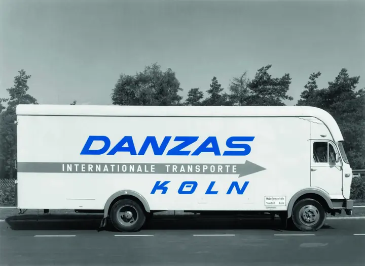 Danzas-Lastwagen «Internationale Transporte Köln»