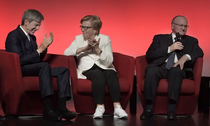Podiumsgespräch mit Helene und Peter Galliker sen.