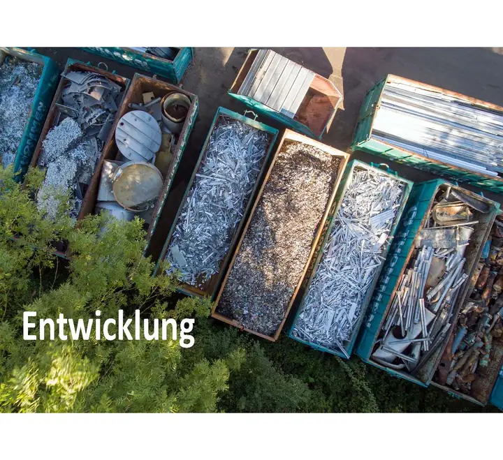 Folie «Entwicklung» aus der Laudatio-Präsentation